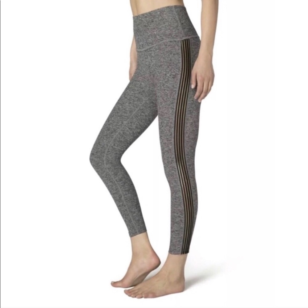 Beyond Yoga high waisted, sheer illusion leggings.